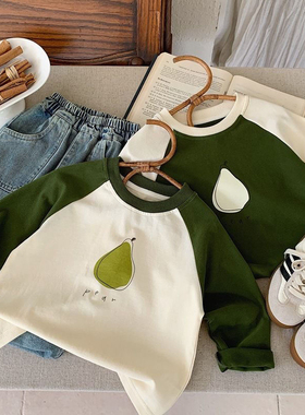 儿童春秋季T恤打底衫纯棉秋装新款中小童长袖男女上衣宝宝秋装潮