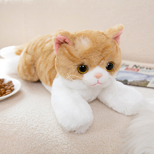 可爱仿真猫咪玩偶大橘猫公仔