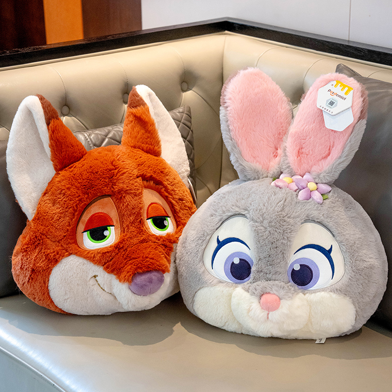 正版疯狂动物城兔子朱迪大头抱枕