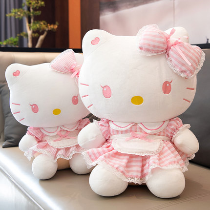 可爱HelloKitty公仔粉色凯蒂猫KT猫咪玩偶布娃娃毛绒玩具礼物女生