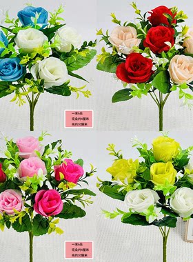 仿真花玫瑰花手捧花花束