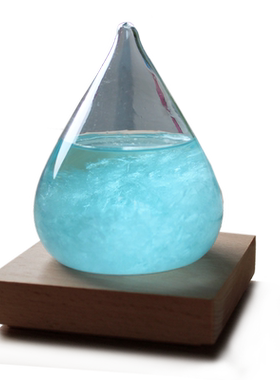 水滴形客厅摆件兰亭阁玻璃天气瓶