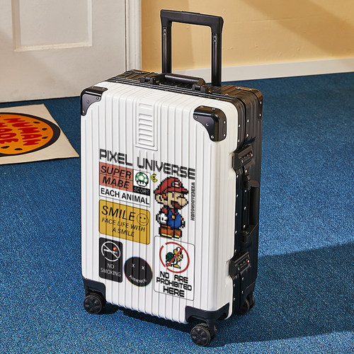 日系行李箱涂鸦男女结实耐用新款