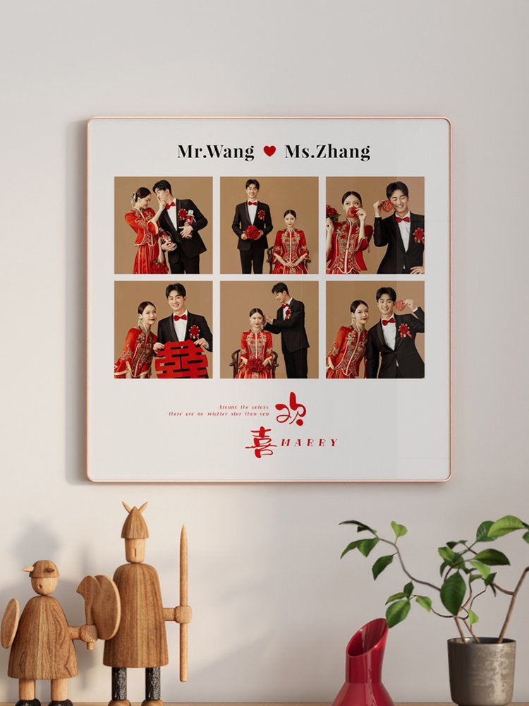 九宫格相框洗照片定制diy做成摆台打印结婚照婚纱照情侣相片挂墙