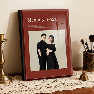 孕妇照打印成册水晶相册定制个人写真照片精修冲印水晶纪念册高端