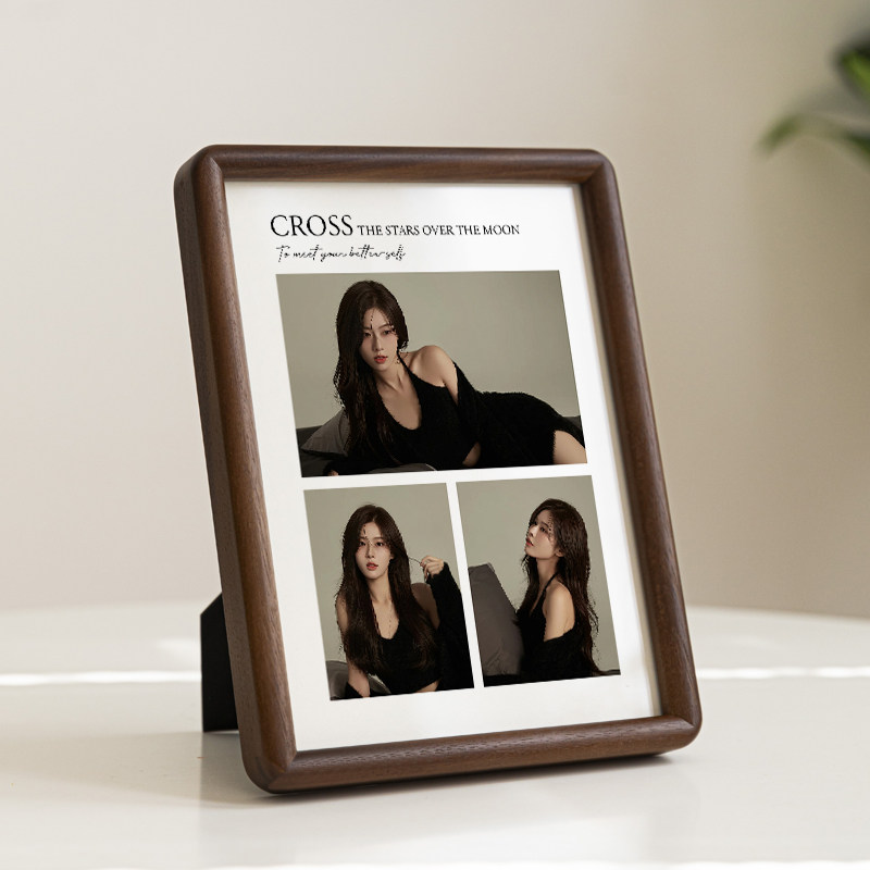 实木相框摆台定制照片免费修图