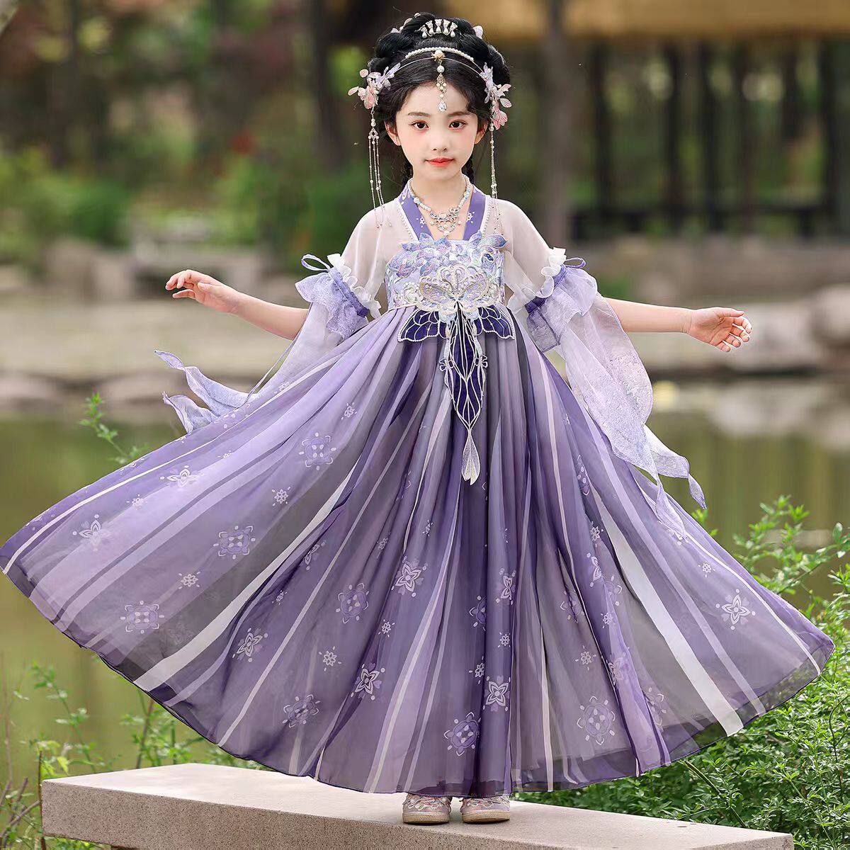 2025新款女童中国风唐装汉服
