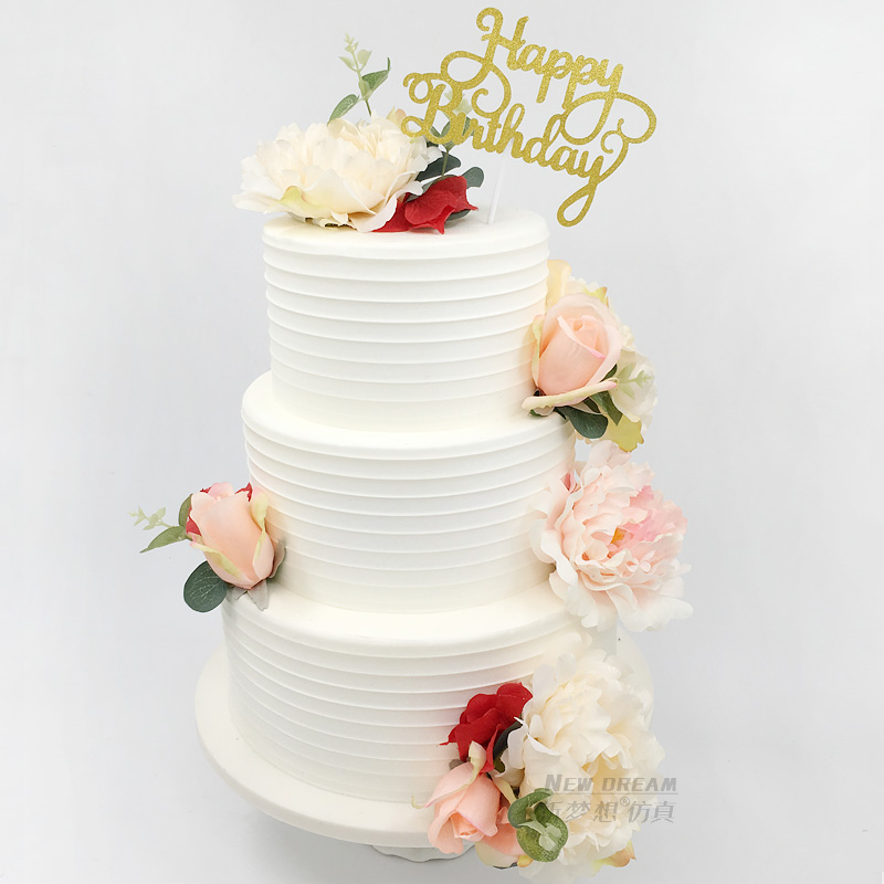 三层婚礼鲜花 花卉蛋糕模型仿真2019新款 生日假蛋糕样品t892|msdalam kategori Aksesori rumah, pasu/bunga/bunga tiruan/perhiasan imitasi, Simulasi buah-buahan - dari Buy2taobao.com untuk memberikan perkhidmatan ejen Taobao profesional membeli