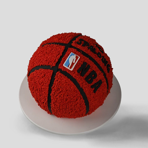 网红热血少年NBA篮球款蛋糕模型2026新款网红塑胶生日假蛋糕样品