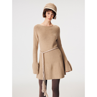 中长裙 奥羊绒针织毛衣连衣裙女秋冬内搭外穿修身 TDDP 内在回响