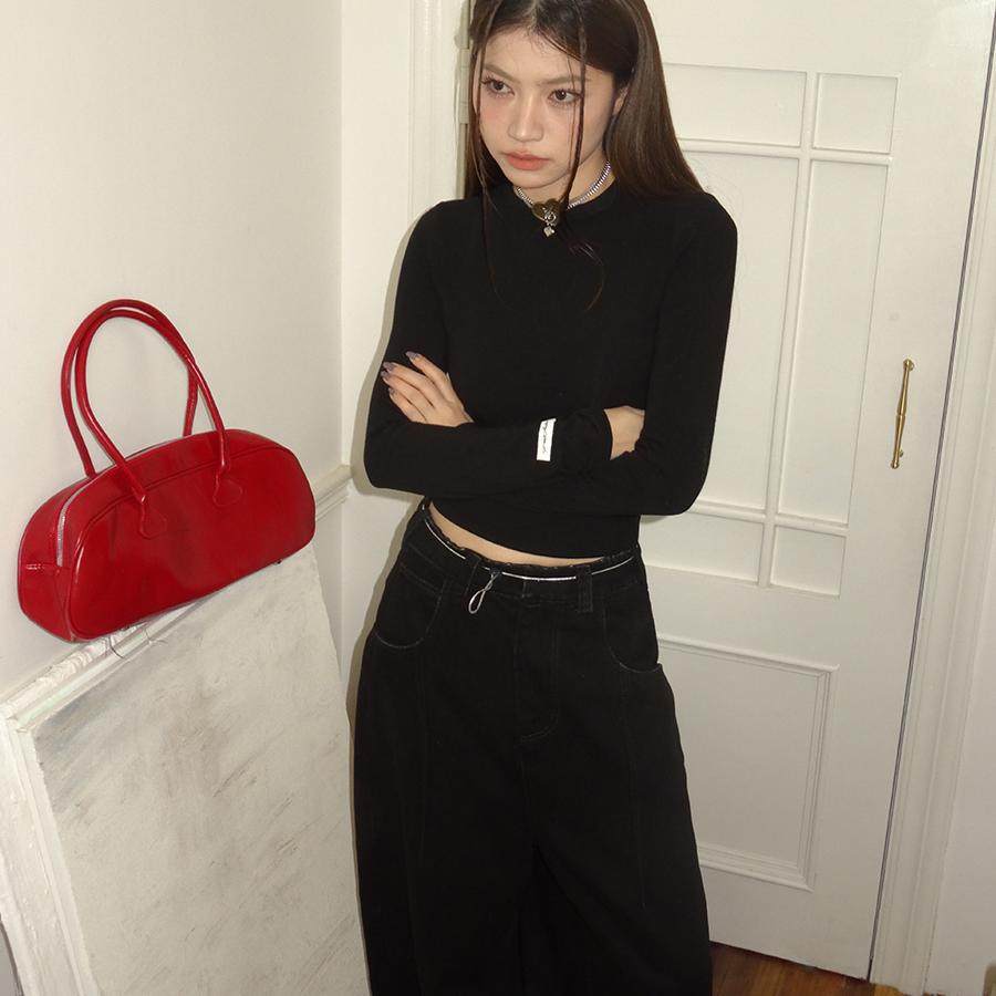 TDDP基础款长袖T恤女修身打底