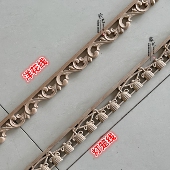 东阳木雕新中式 饰木线条 实木镂空浮雕客厅吊顶背景墙洋花线压边装