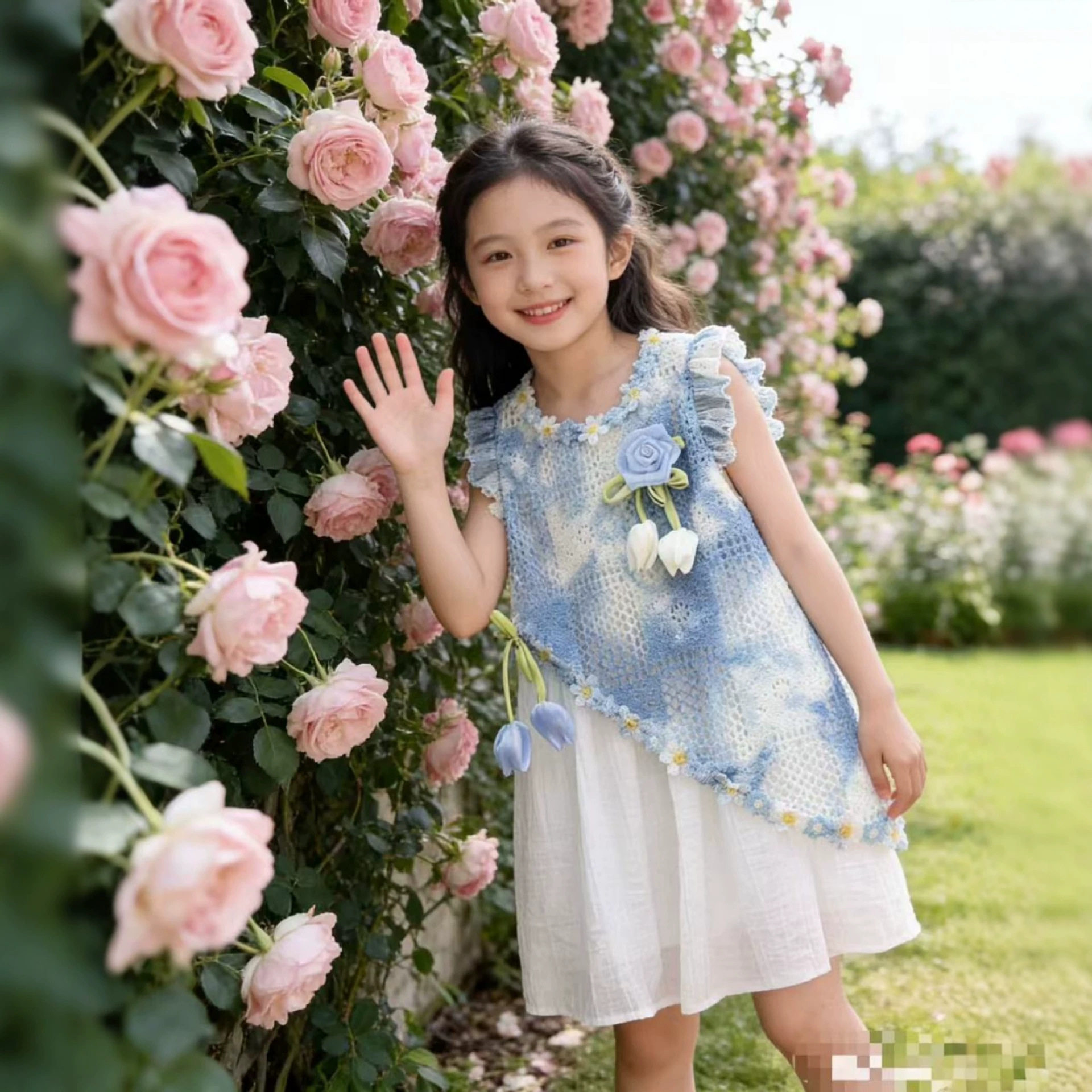 云南儿童扎染连衣裙2026新款夏装