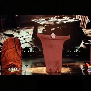 新款泥娃娃弹力被套舞演出服单排喜剧大赛李大脑门舞蹈服道具服装