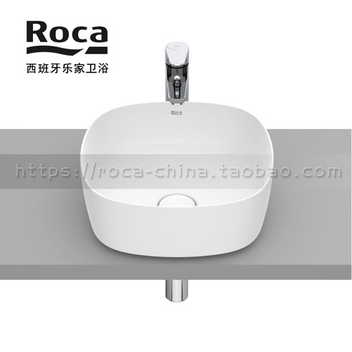 ROCA乐家 英佩拉台上碗盆327502620艺术薄边柔方形洗脸盆37cm哑光