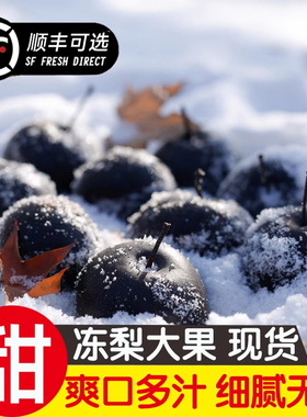 延边东北冻梨新鲜梨子冻苹果梨北方特产水果秋梨雪梨花盖大黑梨子