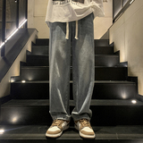 D321NK103P45复古牛仔裤男潮牌ins直筒宽松长裤，男装牛仔裤，电商D321A
