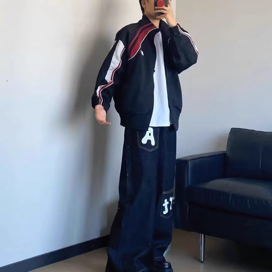潮流时尚新款港风气质帅气慵懒休闲流行潮牌-K2533-P50,男装牛仔裤,电商D321A