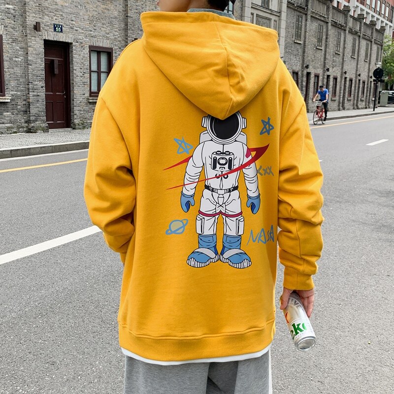 2020冬季新款连帽加绒加厚休闲卫衣男青少年外套潮W013,男装卫衣,电商D321A
