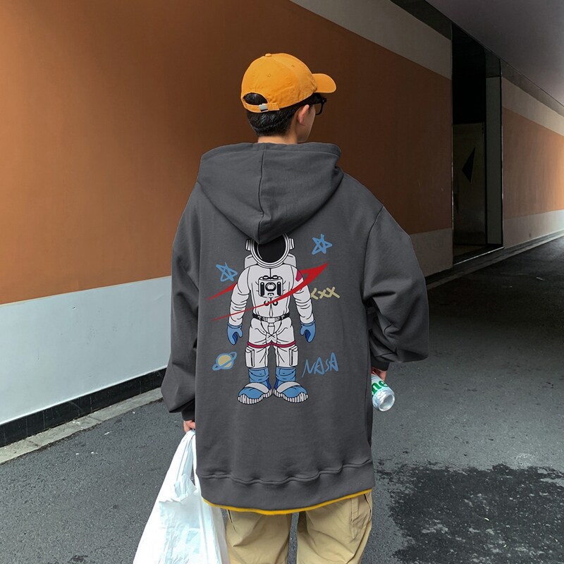 2020冬季新款连帽加绒加厚休闲卫衣男青少年外套潮W013,男装卫衣,电商D321A