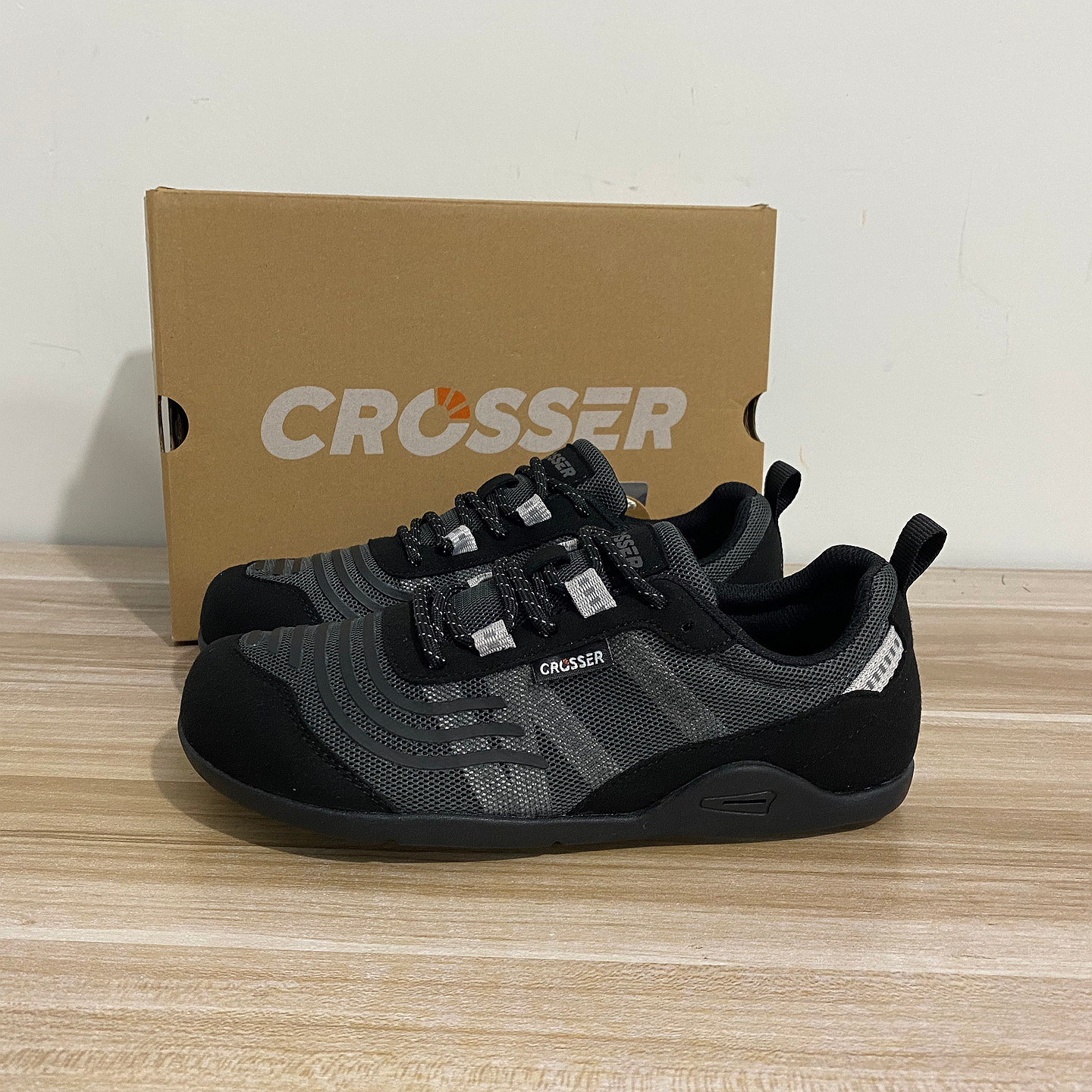 美国4E宽楦大头赤足越野跑鞋轻便透气健身综合训练男女运动休闲鞋