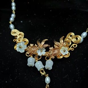 扶苏里原创掐丝旗袍古风项链