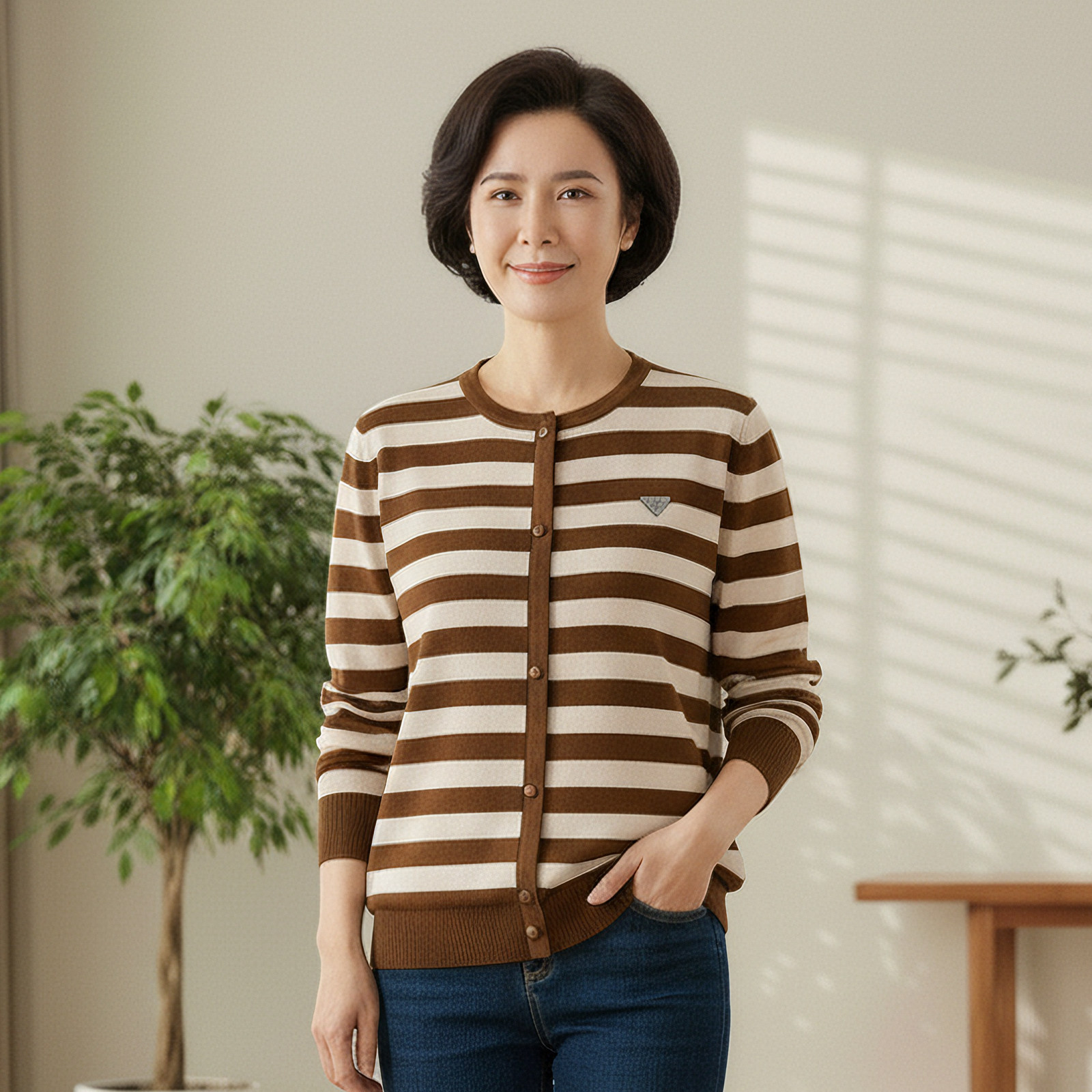 2025秋冬新款针织毛衣女圆领减龄时尚百搭显瘦套头长袖上衣打底衫,女装/女士精品,毛衣,淘宝优惠券,粉丝福利购,淘宝优惠卷