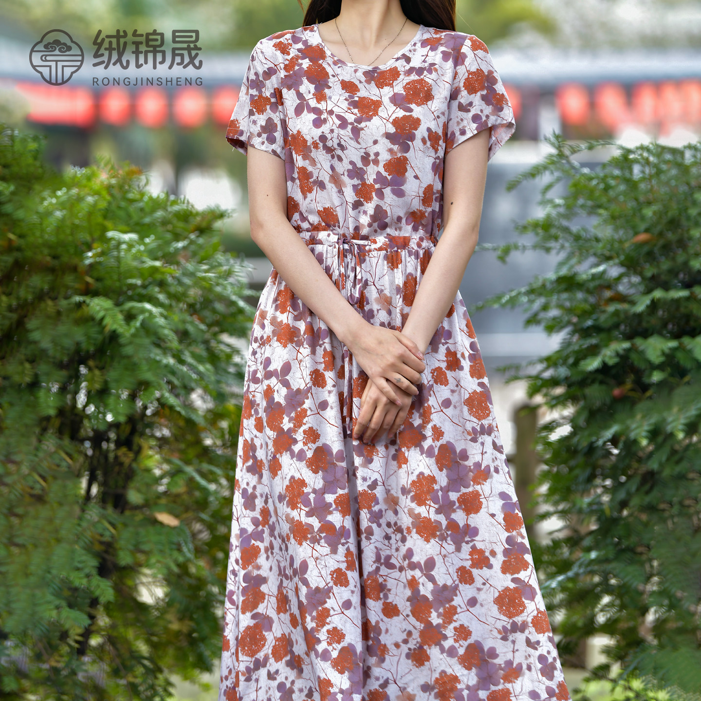 夏季新款棉绸连衣裙女图片