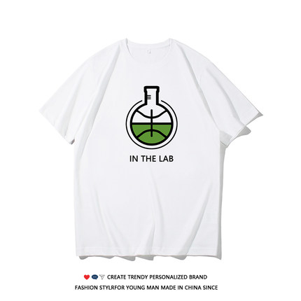 德文10000小时T恤Ballislife in the lab篮球运动短袖纯棉训练服