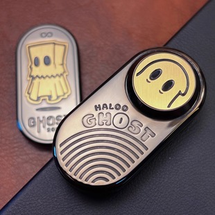 哈噜玩家幽灵音叉2.0段落推牌EDC磁力转子解压玩具Q弹锆合金中层