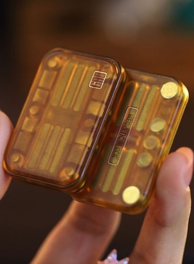 搞点好玩磁力方块EDC无限位推牌段落啪啪币解压神器甩牌减压玩具