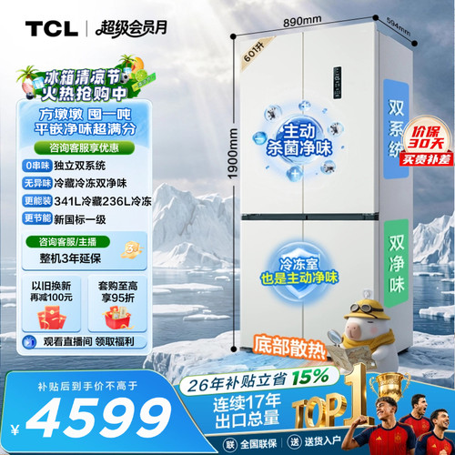 TCL方墩墩601L双系统双净味新1级