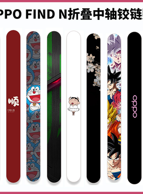 适用oppo Find N3/5新款大红色喜庆铰链贴膜 findn1/2超薄磨砂铰链卡通彩膜3M防刮保护膜类纸膜不留胶