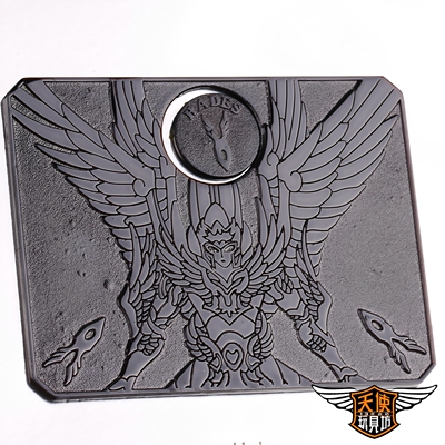 万代圣衣神话EX圣斗士星矢冥界篇 冥王哈迪斯 收藏纪念版金属铁牌