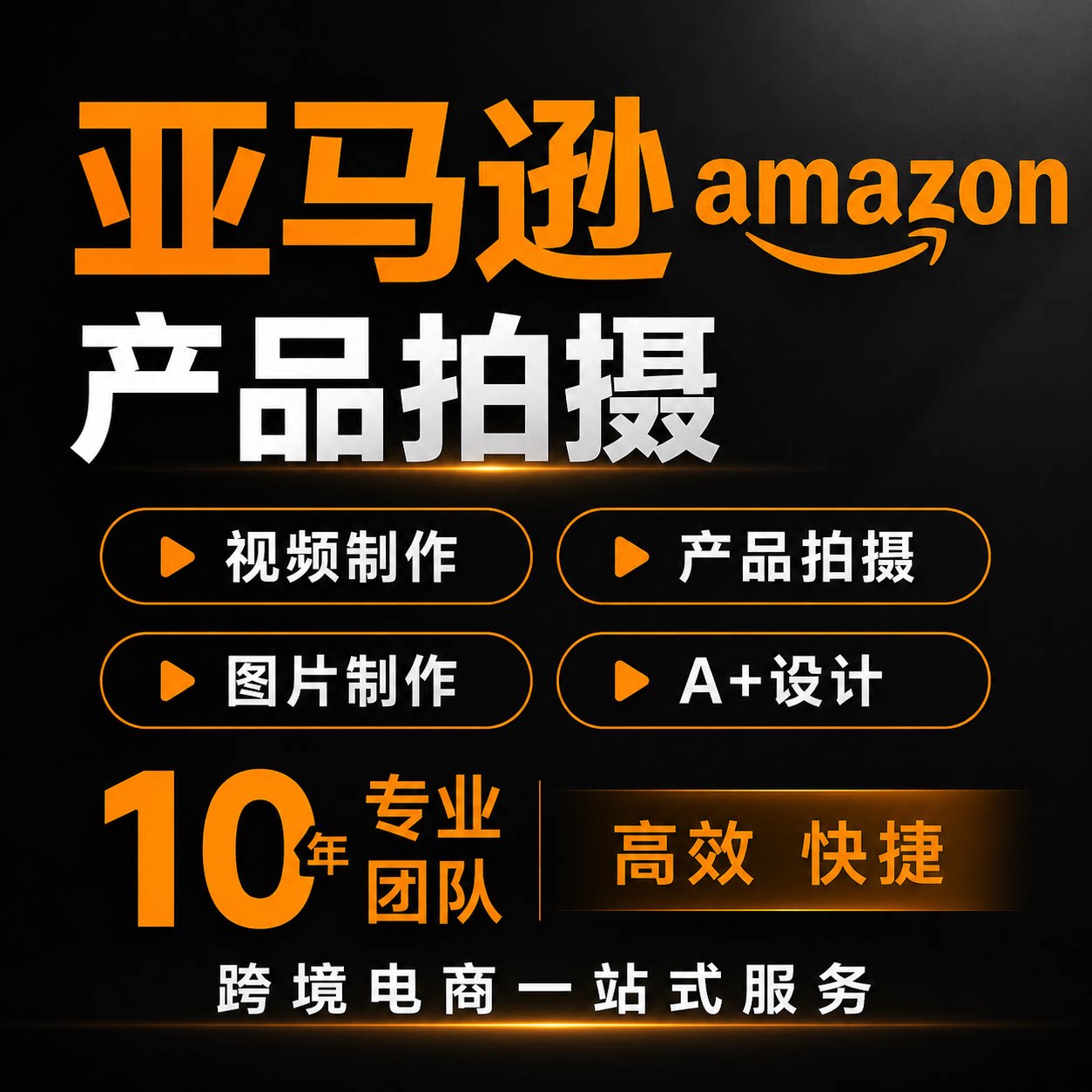 深圳亚马逊产品拍摄主图A+视频其它设计服务