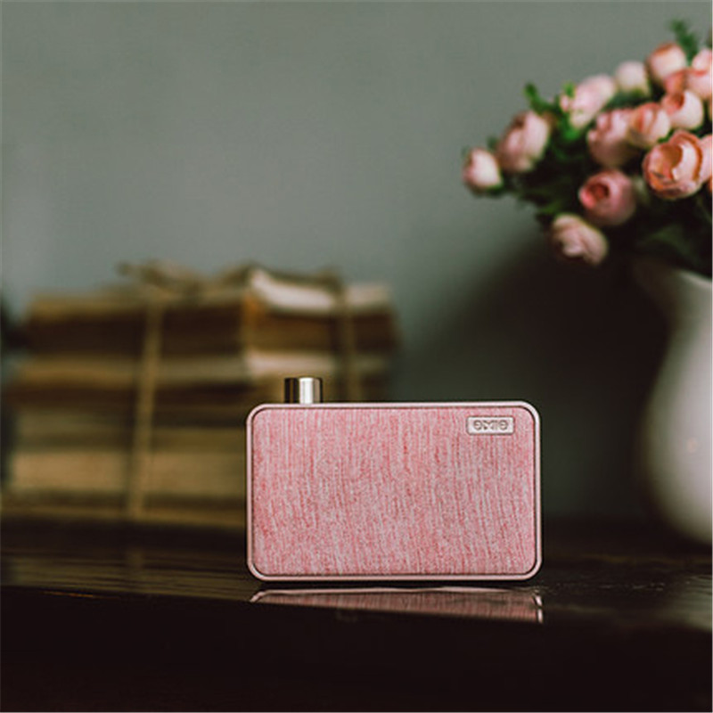 emie高雅画布手机无线蓝牙音箱文艺复古HIFI音响迷你便携小低音炮