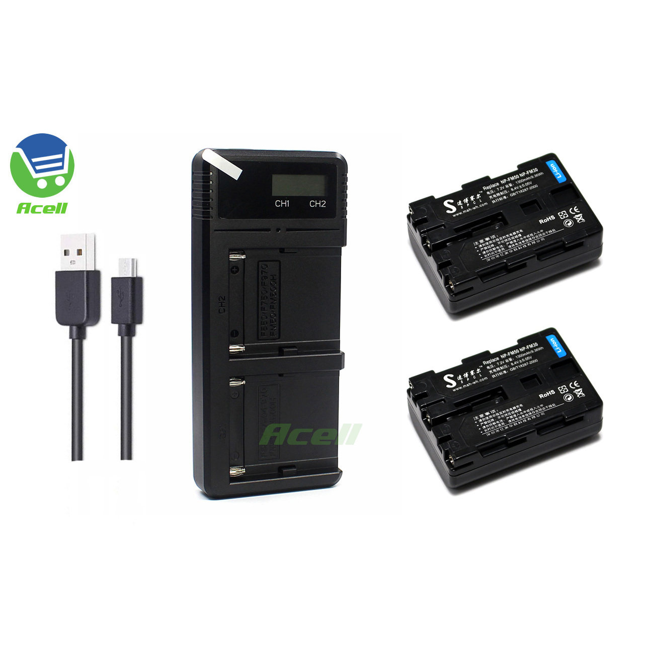 适用于索尼 DSC-F707 F717 F828 R1 DSC-S30 S50相机电池+USB快充