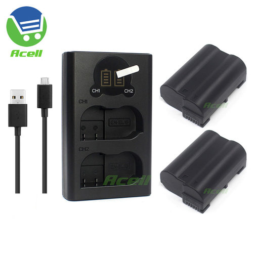 适用于 尼康 EN-EL15 EN-EL15a Z7 II Z6 III 相机电池+USB双充