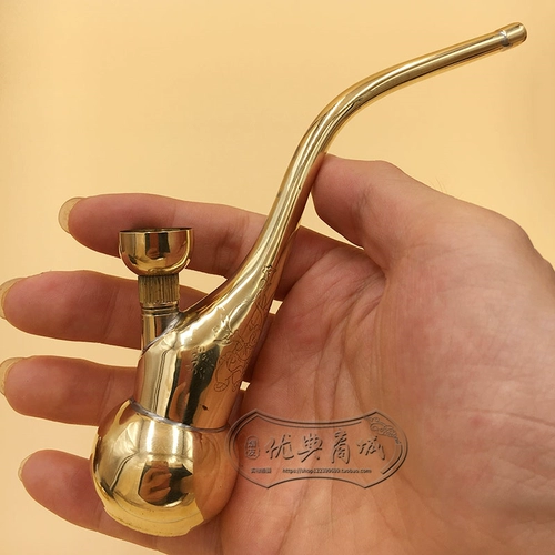 Медный кальян, латунный мужской портативный мундштук