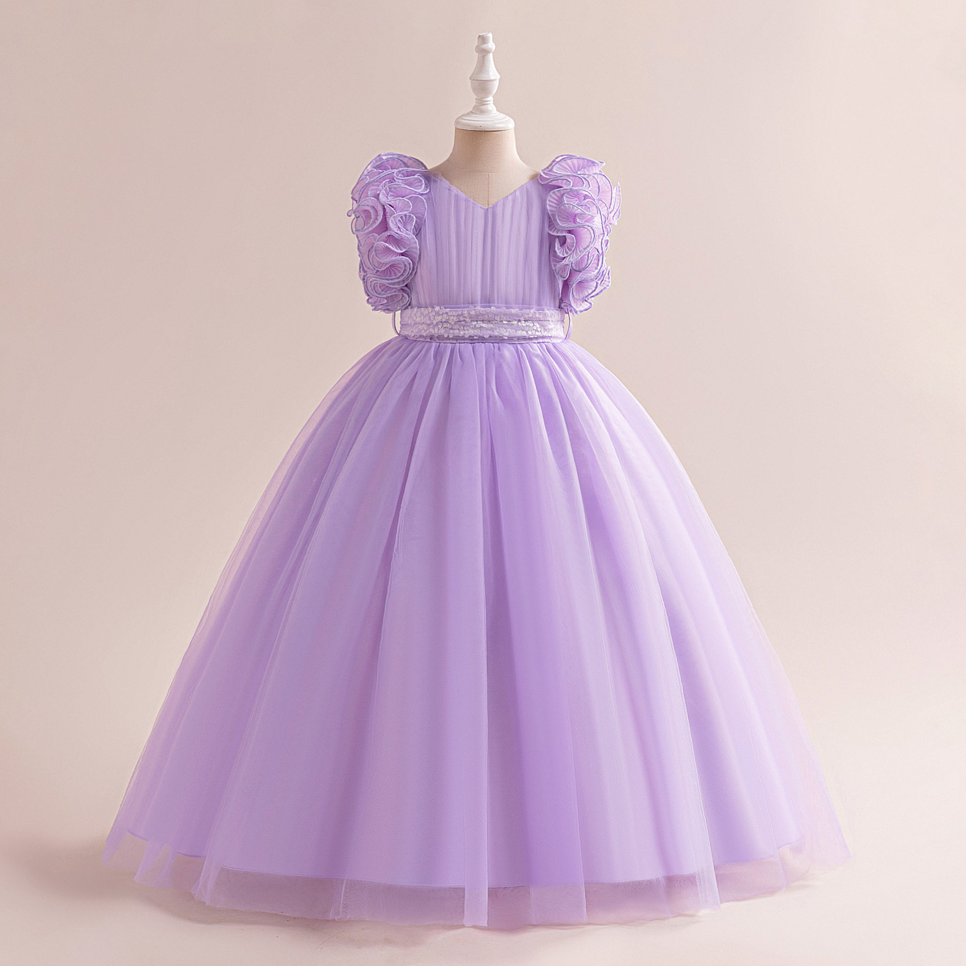 公主裙网纱蓬蓬小女孩生日宴会服
