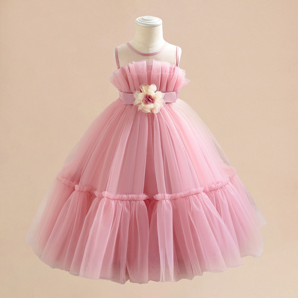 款婴幼儿礼服周岁立体花朵公主裙