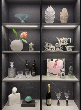 简约现代酒柜家居摆件软装饰品