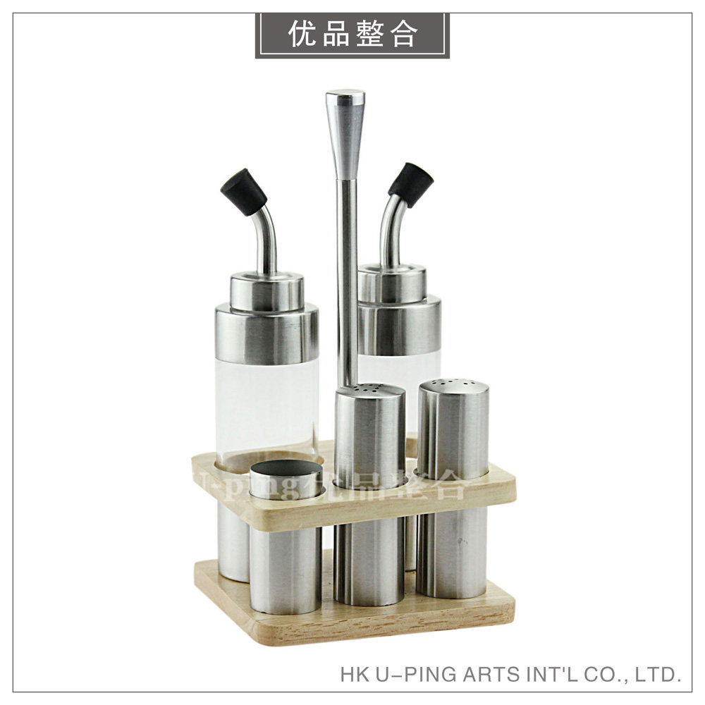 木质底座调味罐 简约现代样板间厨房用具家居装饰摆件 CZ17-1-5|ruв категории кухня/посуда, кухонный Гаджет/кухня хранения, тарного хранения/кухня хранения посуды, приправы бутылки - от Buy2taobao.com для оказания профессиональной услуги покупки агента Taobao