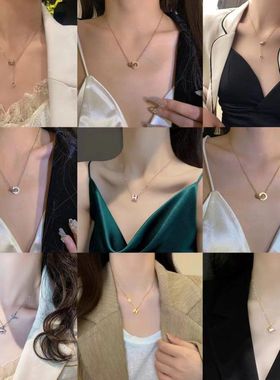 钛钢项链女不掉色2025年爆款