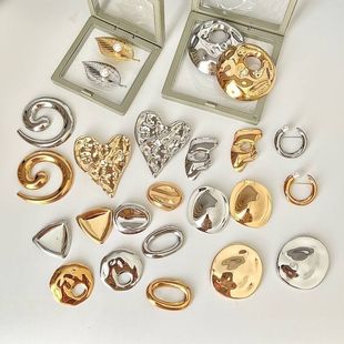 大集合不锈钢胸针轻奢高级感气质胸花百搭不掉色批发 跨境爆款
