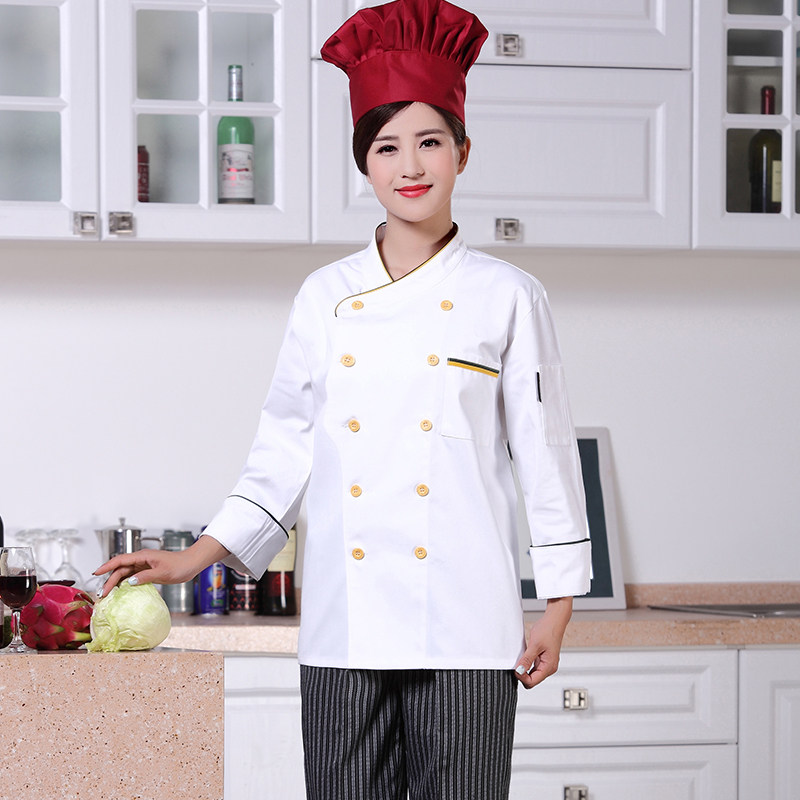 Veste chef cuisinier en polyester - Ref 1908450 Image 3