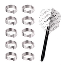 更多飞镖配件钢圈飞镖杆紧固件弹簧圈防止飞镖尾翼松动 配件套圈