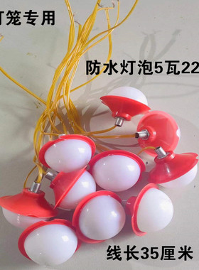 灯笼伴侣LED小灯泡3瓦5瓦拉丝连串灯铃兰花专用灯户外防水暖 红光