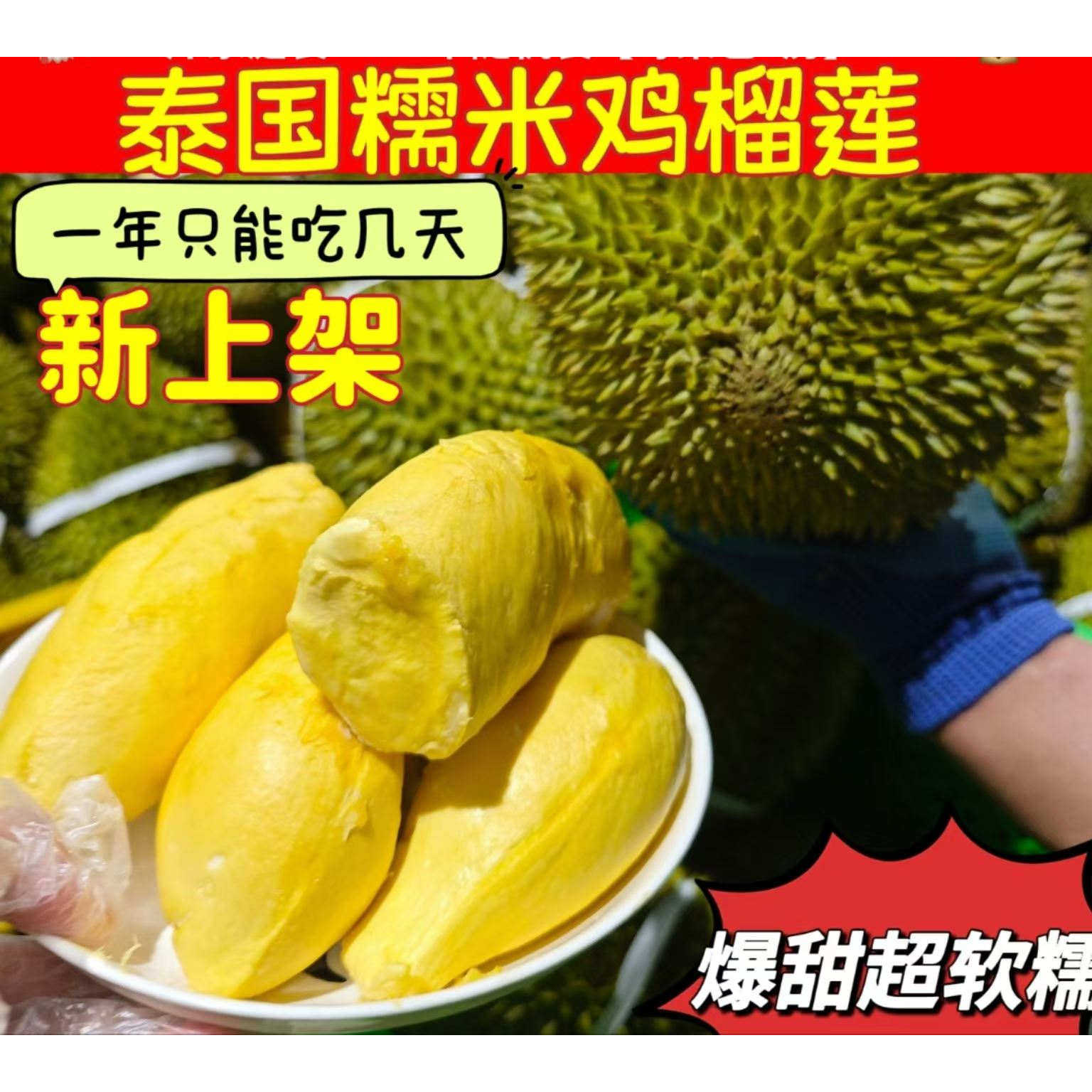 【糯米鸡榴莲】泰国正宗诺卡滋榴莲鲜果糯米鸡当季整个巴掌包邮