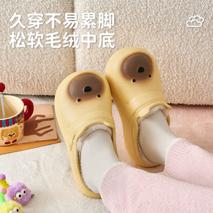 防水棉拖鞋女款可爱家居秋冬室内居家情侣保暖棉拖冬天女士外穿